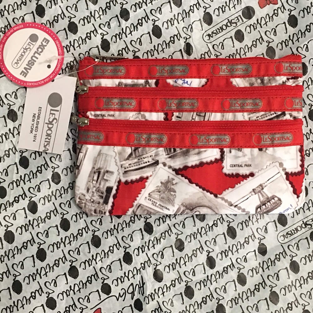 LeSportsac 3-Zippered Pouch